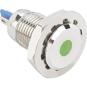 trucomponents TRU COMPONENTS LED-signaallamp Groen 12 V/DC, 12 V/AC GQ12F-D/G/12V/N