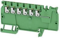 Weidmüller 2614100000 Verdeler-serieklem 3.5 mm Push-In-klem, Steekaansluiting Groen 50 stuk(s)