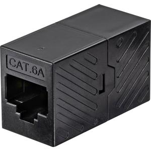 renkforce RJ45 Netwerk Adapter CAT 6A [1x RJ45-bus - 1x RJ45-bus] Black