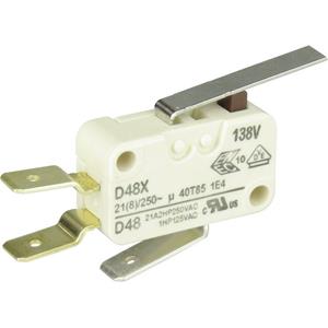 cherryswitches ZF Mikroschalter D489-V3LD 250 V/AC 21A 1 x Ein/(Ein) tastend 1St.