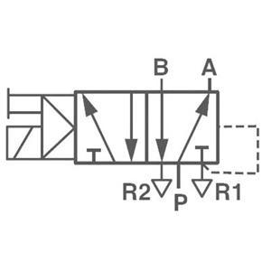 norgren Mechanisch bedienbaar pneumatisch ventiel V50A513A-A213A 24 V/DC Materiaal (behuizing) Aluminium Afdichtmateriaal NBR 1 stuk(s)