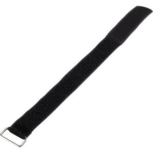 basetech 98001c376 Klittenband Met riem Haak- en lusdeel (l x b) 400 mm x 30 mm Zwart 1 stuk(s)