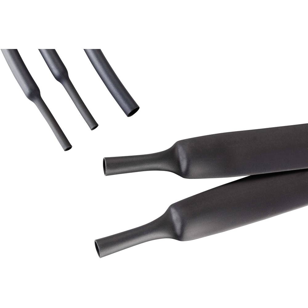 Hongshang HRA2 140/42 Schrumpfschlauch mit Kleber Schwarz 140mm 42mm Schrumpfrate:4:1 1.22m