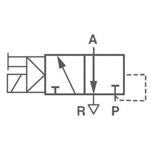 norgren Mechanisch bedienbaar pneumatisch ventiel V50A413A-A213A 24 V/DC Materiaal (behuizing) Aluminium Afdichtmateriaal NBR 1 stuk(s)