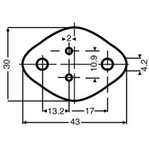 fischerelektronik Fischer Elektronik GS 3 Glimmerscheibe (L x B) 43mm x 30mm Passend für TO-3