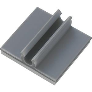 trucomponents TRU COMPONENTS Befestigungssockel selbstklebend Bündel-Ø-Bereich 9.50mm (max) Grau