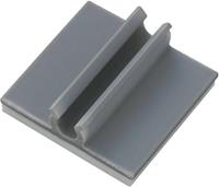 trucomponents Befestigungssockel selbstklebend Bündel-Ø-Bereich 3.20mm (max) Grau