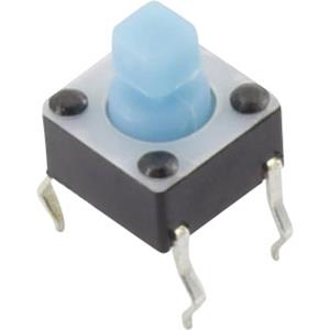1386945 YST-1102T Druktoets 12 V/DC 0.05 A 1x uit/(aan) Moment (l x b) 6 mm x 6 mm 1 stuk(s)