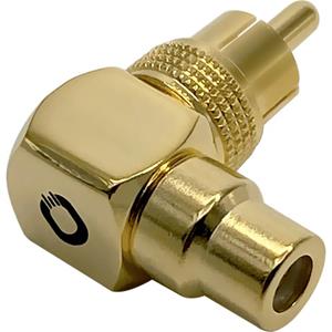 oehlbach Sound-AD 90 Cinchwinkeladapter [1x Cinch-Stecker - 1x Cinch-Buchse]