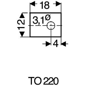 fischerelektronik Mica schijf (l x b) 18 mm x 12 mm Geschikt voor TO-220 Fischer Elektronik GS 220 P 1 stuk(s)