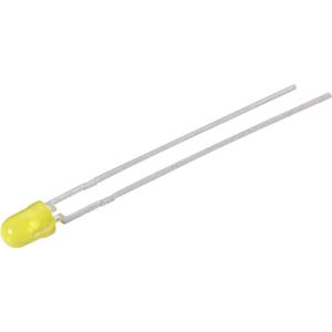vishay TLLG 4400 Bedrade LED Groen Rond 3 mm 1.2 mcd 25 ° 2 mA 1.9 V