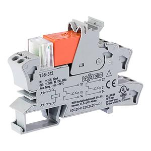 Wago 788-312 Relaismodule Nominale spanning: 24 V/DC Schakelstroom (max.): 8 A 2x wisselcontact 1 stuk(s)