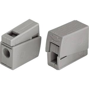 wago Leuchtenklemme flexibel: 0.5-2.5mm² starr: 0.5-2.5mm² Polzahl: 2 Grau