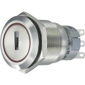 trucomponents TRU COMPONENTS LAS1-AGQ-11Y/21 Vandalismebestendige sleutelschakelaar 250 V/AC 5 A 1x aan/aan 1 x 90 ° IP65 1 stuk(s)