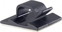 pbfastener Kabelclip selbstklebend Bündel-Ø-Bereich 8mm (max) Schwarz