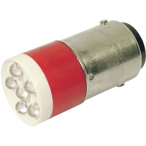 cml LED-signaallamp BA15d Rood 24 V/DC, 24 V/AC 1260 mcd 18640350C