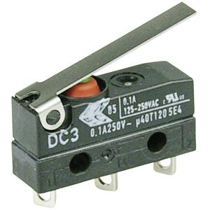 zf Microschakelaar DC3C-A1LC 250 V/AC 0.1 A 1x aan/(aan) IP67 Moment 1 stuk(s)