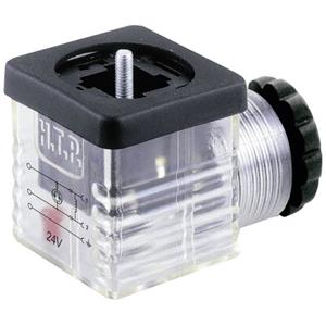 htp Ventilstecker mit Funktionsanzeige (Bauform A) Transparent Pole:2 + PE Inhalt: 1St.