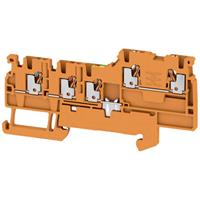Weidmüllerler Durchgangsreihenklemme AIO22 1.5 SI-PE OR 2579640000 Orange 100St.