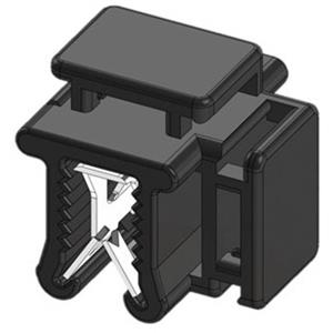 WKK Kantenclip steckbar 50121 witterungsstabil, UV-stabilisiert, Kabelbündelung seitlich zur Montag