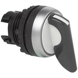 BACO L21MU03 Keuzetoets Kunststof frontring, Verchroomd Zwart 2 x 45 ° 1 stuk(s)
