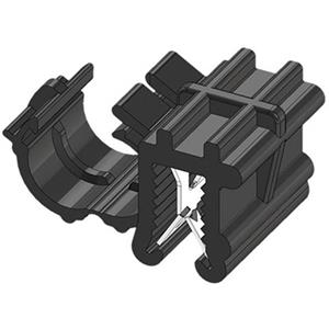 wkk Kantenclip steckbar Bündel-Ø (Fest)=4.50mm hitzestabilisiert, Kabelbündelung seitli