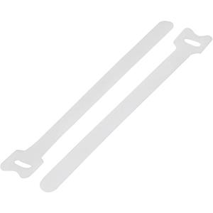 TRU COMPONENTS TC-12351680 Klittenband kabelbinder Om te bundelen Haak- en lusdeel (l x b) 210 mm x 16 mm Wit 20 stuk(s)