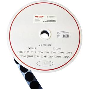 fastech T01035999903C1 Klittenband punt Om vast te plakken Hotmelt Haakdeel (Ø) 35 mm Zwart 1 stuk(s)