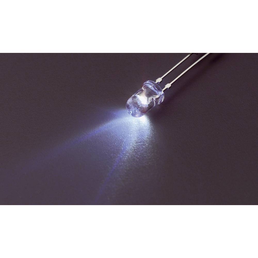 Nichia NSPL515DS LED bedrahtet Warmweiß Rund 5mm 1800 mcd 55° 20mA 3.2V