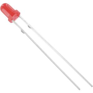 trucomponents TRU COMPONENTS 1577457 Bedrade LED Rood Rond 3 mm 2500 mcd 60 ° 20 mA