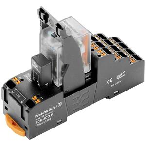 Weidmüllerler DRMKITP 24VDC 4CO LD Relaisbaustein Nennspannung: 24 V/AC Schaltstrom (max.): 5A 4 Wechs