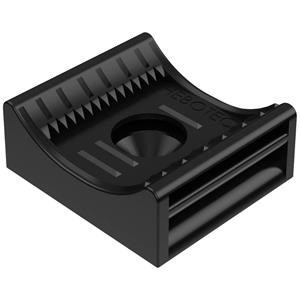 hebotec KBS 8 - 35 Klittenband sokkel Om te schroeven Zwart 1 stuk(s)