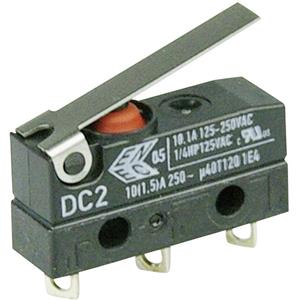 cherryswitches ZF Mikroschalter DC2C-A1LB 250 V/AC 10A 1 x Ein/(Ein) IP67 tastend 1St.
