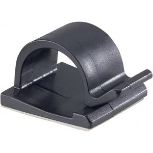 pbfastener Kabelclip selbstklebend Bündel-Ø-Bereich 15mm (max) Schwarz