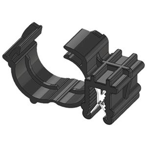 wkk Kantenclip steckbar Bündel-Ø (Fest)=10mm hitzestabilisiert, Kabelbündelung seitlich