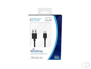 MediaRange MRCS137 1.2m USB A Lightning Wit mobiele telefoonkabel