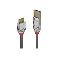 LINDY USB-kabel USB 3.2 Gen1 (USB 3.0 / USB 3.1 Gen1) USB-A stekker, USB-micro-B 3.0 stekker 0.50 m Grijs 36656