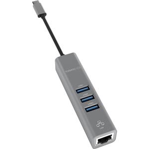 Terratec Connect c2. Hostinterface: USB 3.2 Gen 1 (3.1 Gen 1) Type-C, Hub-interfaces: RJ-45,USB 3.2 Gen 1 (3.1 Gen 1) Type-A. Overdrachtssnelheid: 5000 Mbit/s, Kleur van het product: Zilver, Land van 