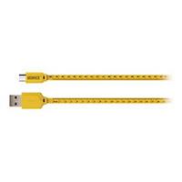 Schwaiger WKM10 511 USB-kabel 1,2 m 2.0 USB A Micro-USB B Zwart, Geel