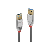 Lindy 36628. Lengte snoer: 3 m, Aansluiting 1: USB A, Aansluiting 2: USB A, USB-versie: 3.2 Gen 1 (3.1 Gen 1), Maximale overdrachtssnelheid van gegevens: 5000 Mbit/s, Contact geleider materiaal: Goud,