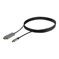 Raidsonic ICY BOX IB-CB020-C USB TYPE-C TO HDMI CABLE18 M 4K AT 60 HZ. Lengte snoer: 1,8 m, Aansluiting 1: USB C, Aansluiting 1 type: Mannelijk, Aansluiting 2: HDMI Type A (Standaard), Aansluiting 2 t