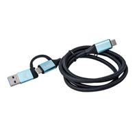 iTEC USB-kabel - USB, USB-C (M) naar USB-C (M) - USB 3.1 Gen 2 - 1 m - 4K ondersteuning, ondersteuning voeding