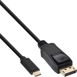 InLine 64122 2m USB C DisplayPort Zwart video kabel adapter