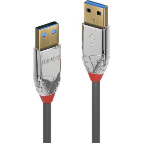 Lindy 36629. Lengte snoer: 5 m, Aansluiting 1: USB A, Aansluiting 2: USB A, USB-versie: 3.2 Gen 1 (3.1 Gen 1), Maximale overdrachtssnelheid van gegevens: 5000 Mbit/s, Contact geleider materiaal: Goud,