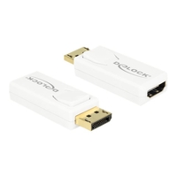 Delock Adapter Displayport 1.2 Stecker > HDMI Buchse 4K Passiv weiÃ -