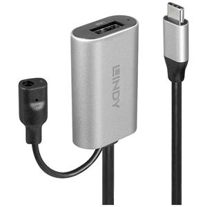 Lindy 43270. Lengte snoer: 5 m, Aansluiting 1: USB C, Aansluiting 2: USB A, USB-versie: 3.2 Gen 1 (3.1 Gen 1), Kleur van het product: Zilver