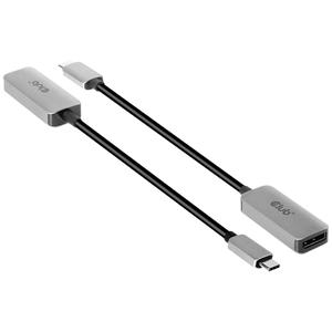 club3d Club 3D CAC-1567 - USB/DisplayPort-kabel - USB-C (M) naar DisplayPort (V) - DisplayPort 1.4 - 22 cm - actief, 8K ondersteuning