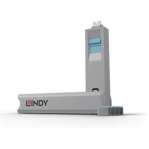 Lindy USB Type C Port Locks, Blue