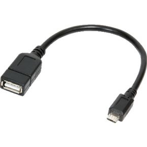 LogiLink LogiLink AA0035. Lengte snoer: 0,2 m, Aansluiting 1: Micro-USB B, Aansluiting 2: USB A, USB-versie: USB 2.0, Geslacht connector: Mannelijk/Vrouwelijk, Maximale overdrachtssnelheid van gegeven