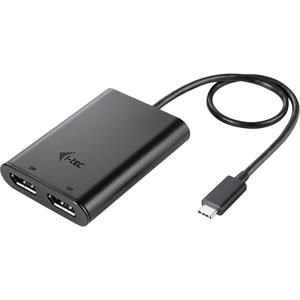 iTEC C31DUAL4KDP - Externe video-adapter - USB-C 3.1 - 2 x DisplayPort - zwart